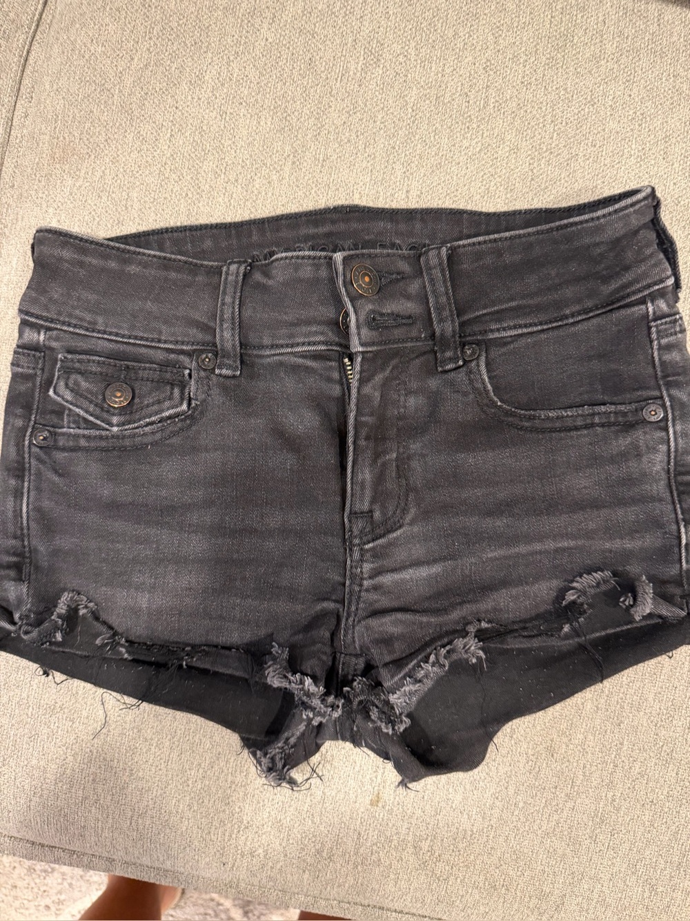 American Eagle Distressed High-Rise Women’s Denim Shorts